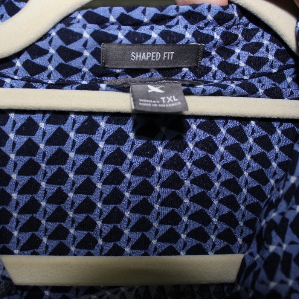 Pattern Button Up Blouse - image 3